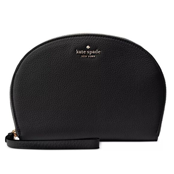 NWT Kate Spade Jackson Half Moon Wristlet Black - Picture 1 of 6